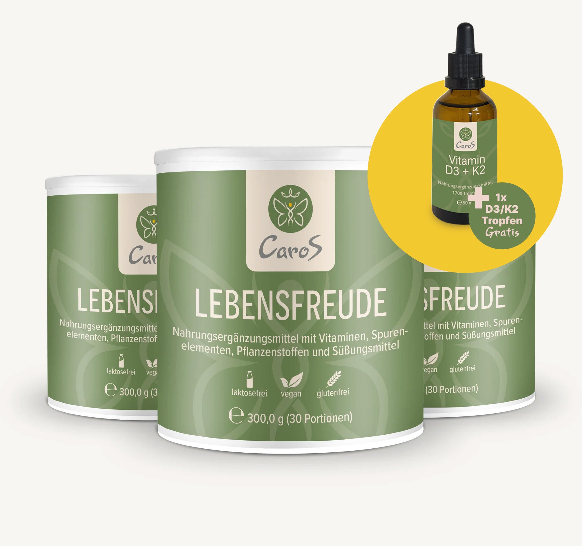 Lebensfreude – 3er Bundle + Vitamin D3/K2