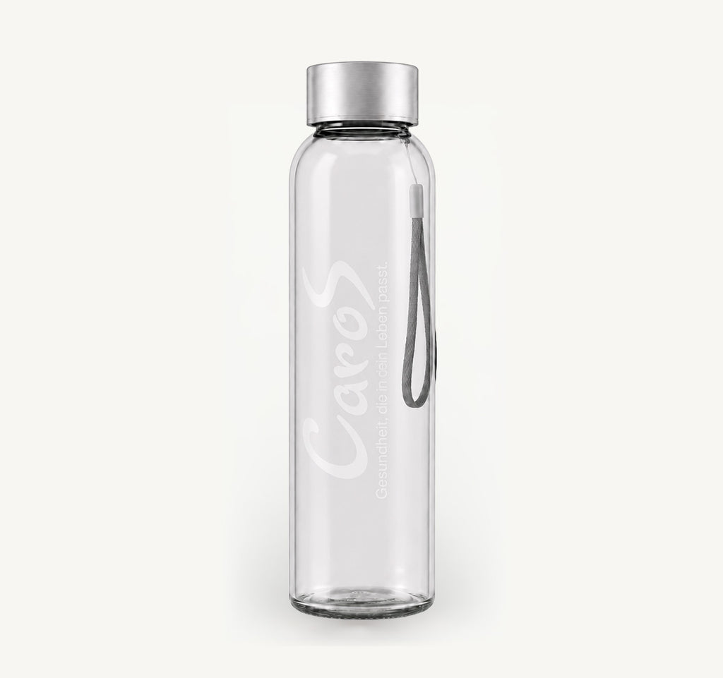 CaroS Glas-Trinkflasche 500 ml