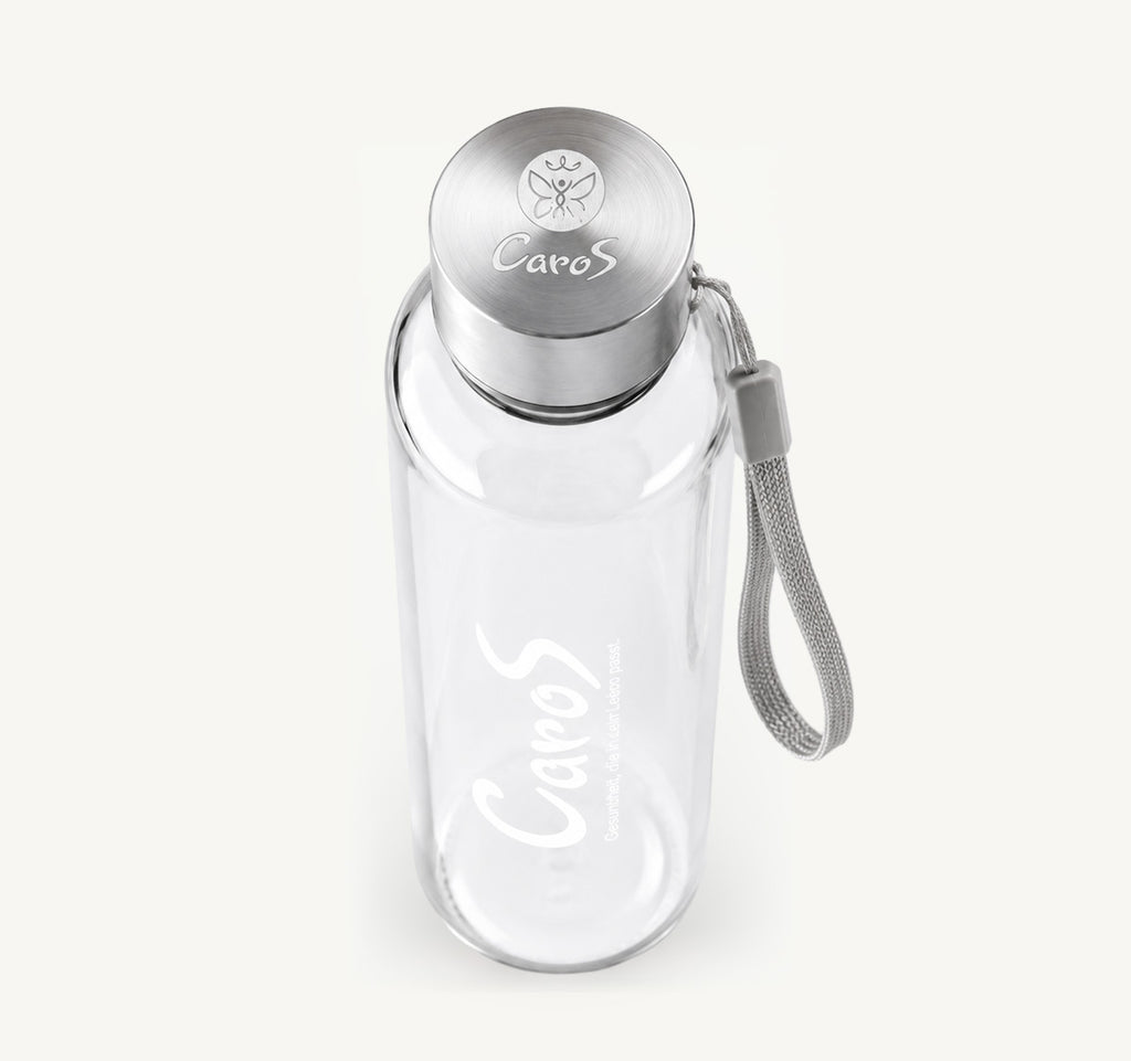 CaroS Glas-Trinkflasche 500 ml